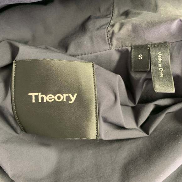 THEORY Black Nylon Blend Zip Pockets Jacket - Picture 5 of 6